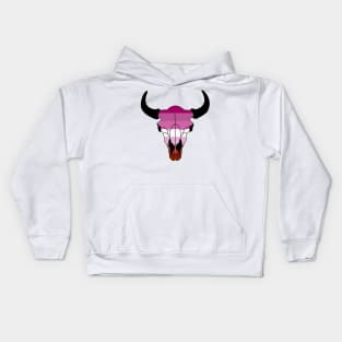 Bison Lesbian Pride! Kids Hoodie